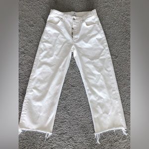 Anine Bing Gavin Jeans 100% Cotton 
Made in Turkey.